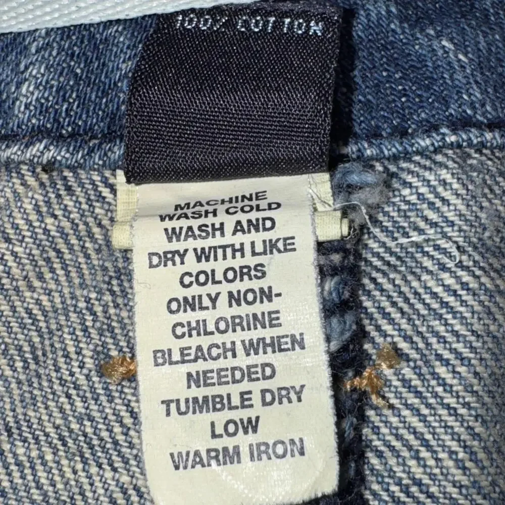 Y2k Gap Jean Skirt 6 Midi Embroidered Butterflies Patches Boho Festival Whimsy - Picture 12 of 16